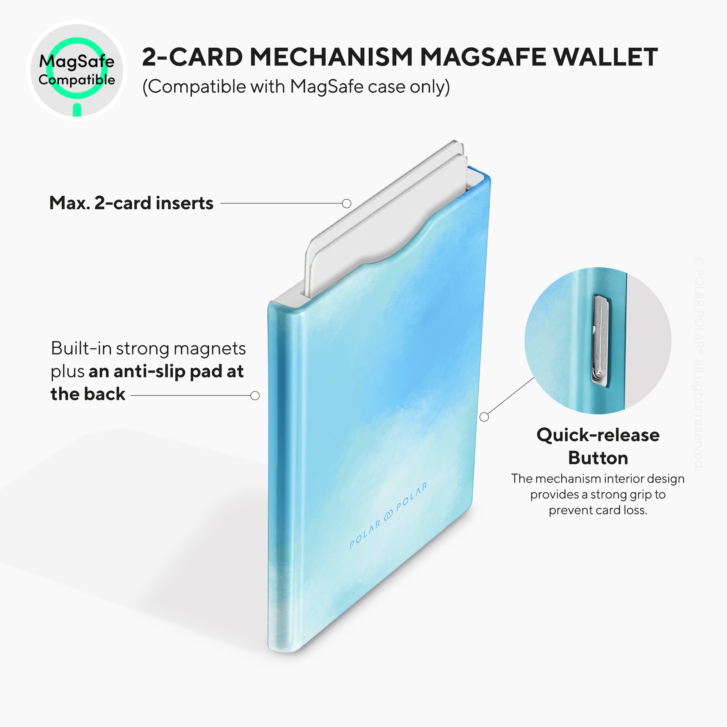 Clouds in Spring MagSafe Wallet