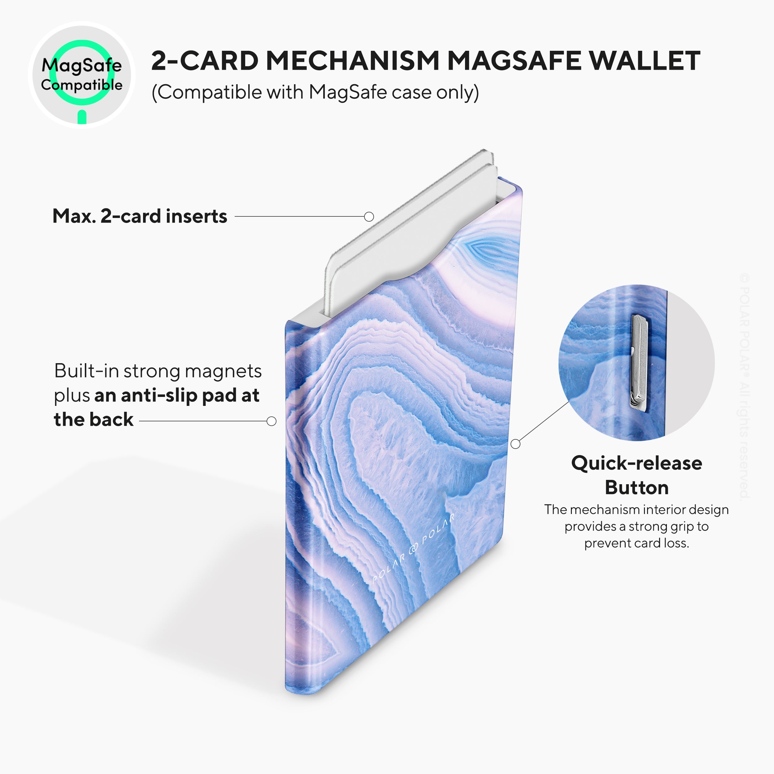 Frozen River MagSafe Wallet