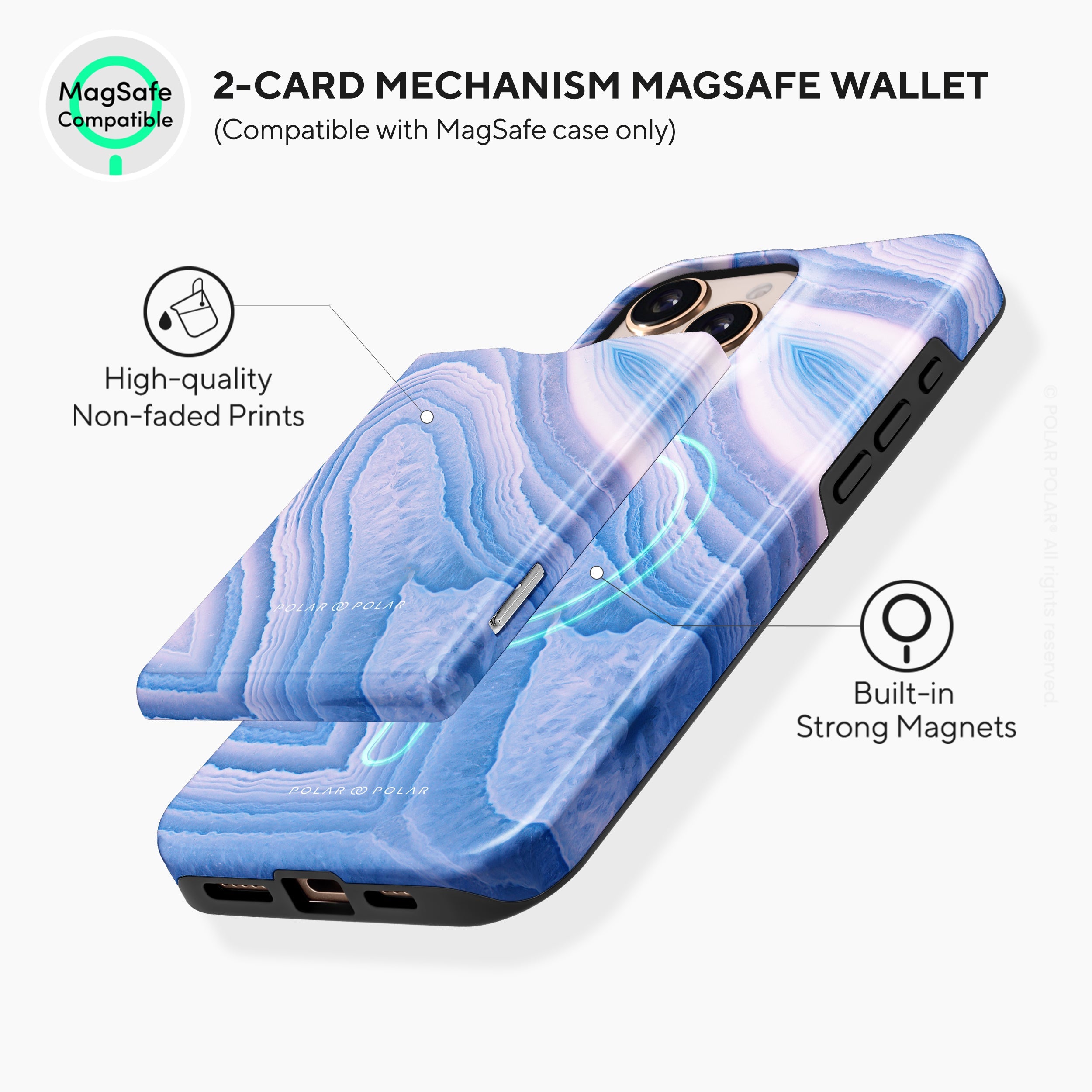 Frozen River MagSafe Wallet