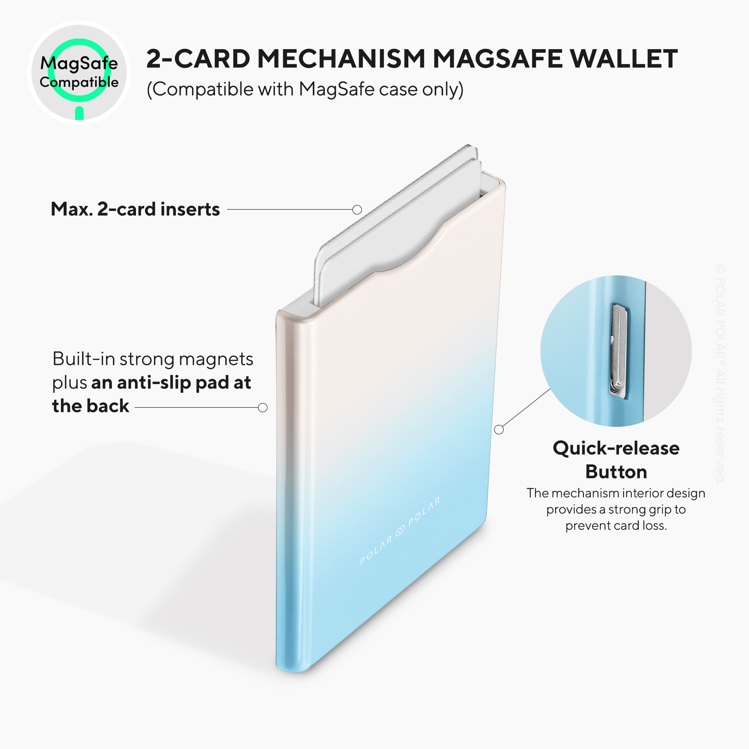 Iceberg Pastel MagSafe Wallet