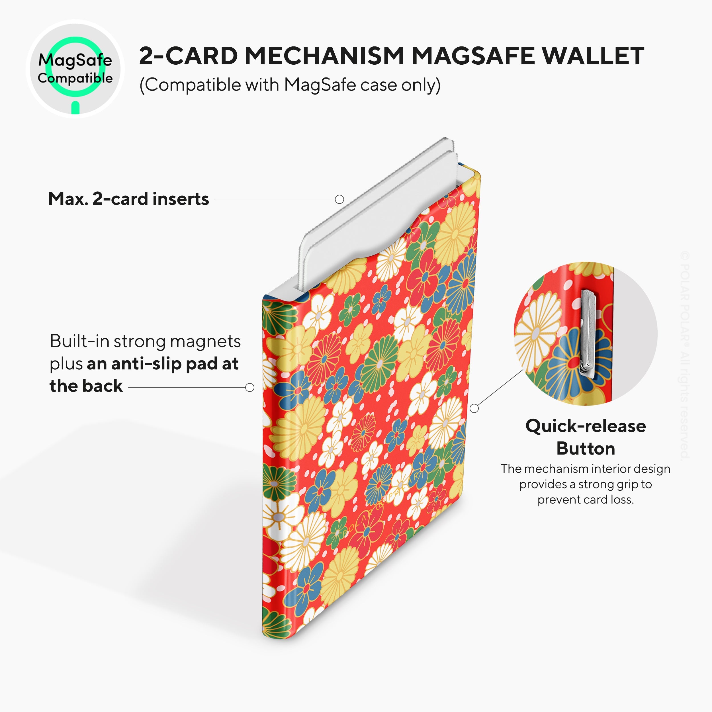 Japan Blossoms MagSafe Wallet