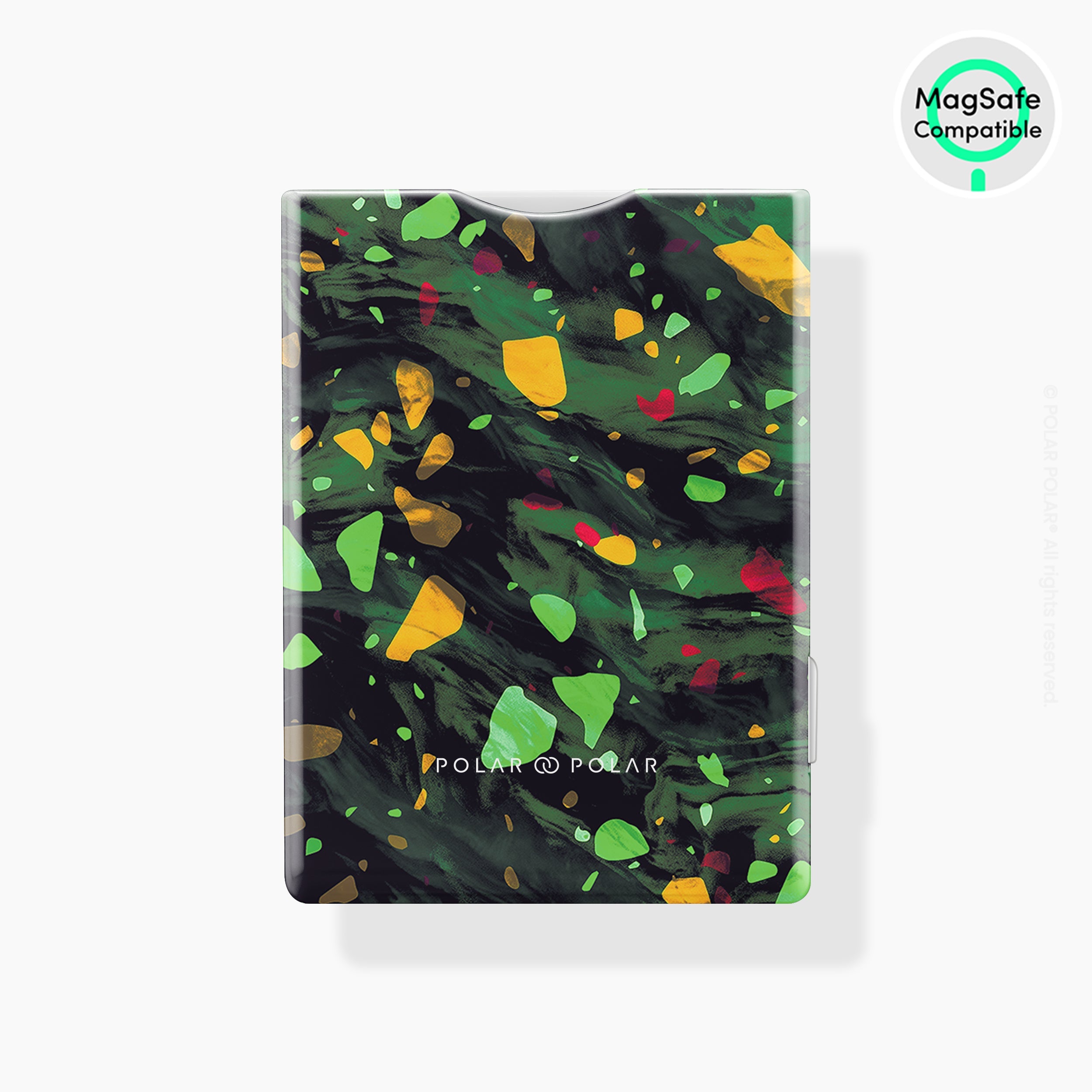 Malachite Terrazzo Gem MagSafe Wallet