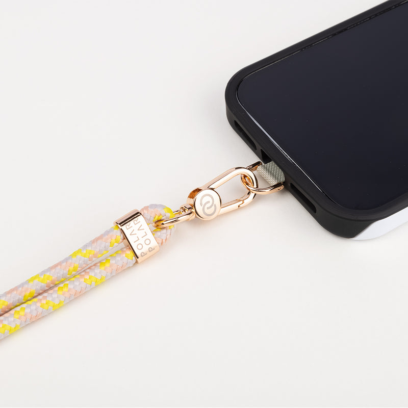 Neon Yellow Twist Crossbody Phone Strap with Card – POLAR POLAR