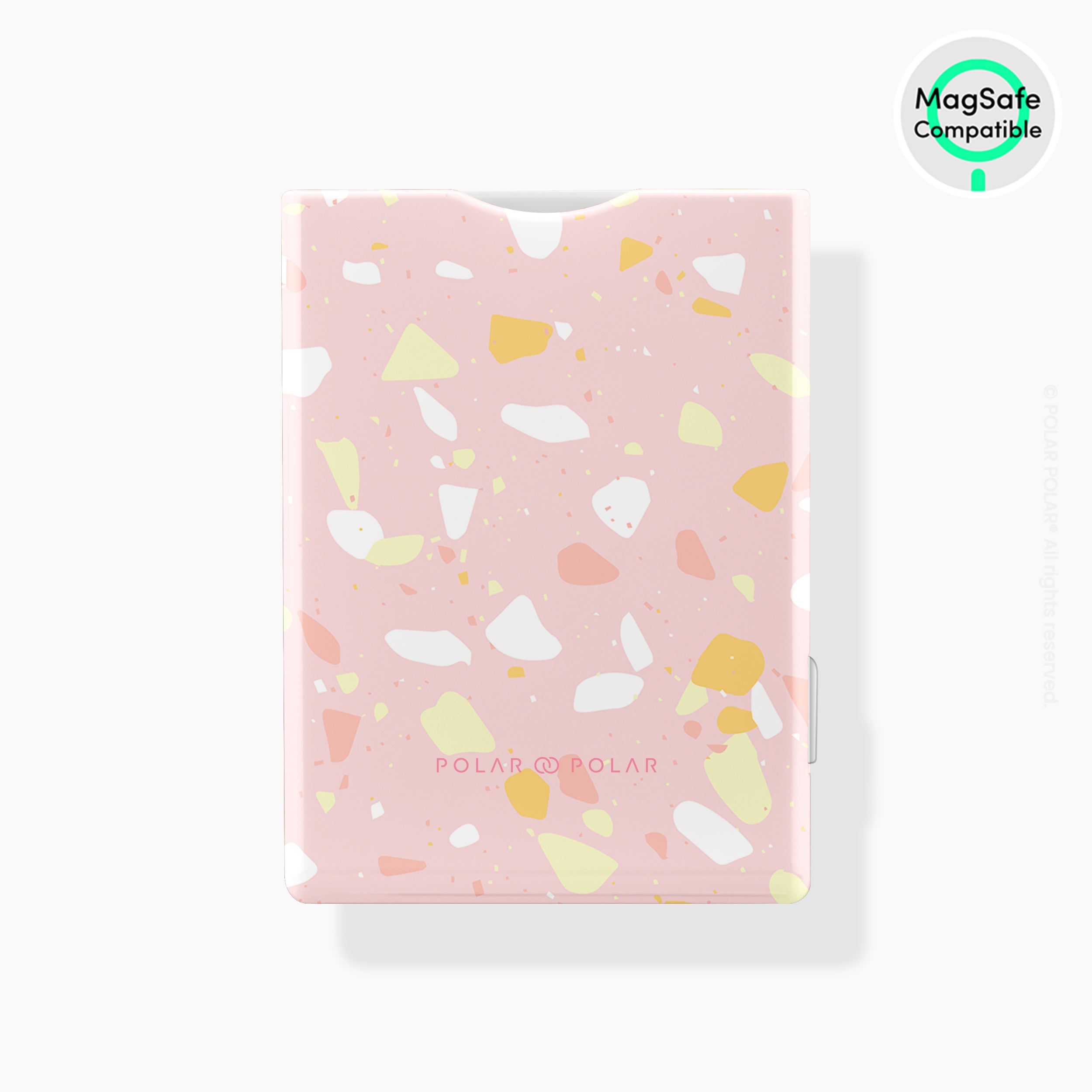 Pink Peony Terrazzo MagSafe Wallet