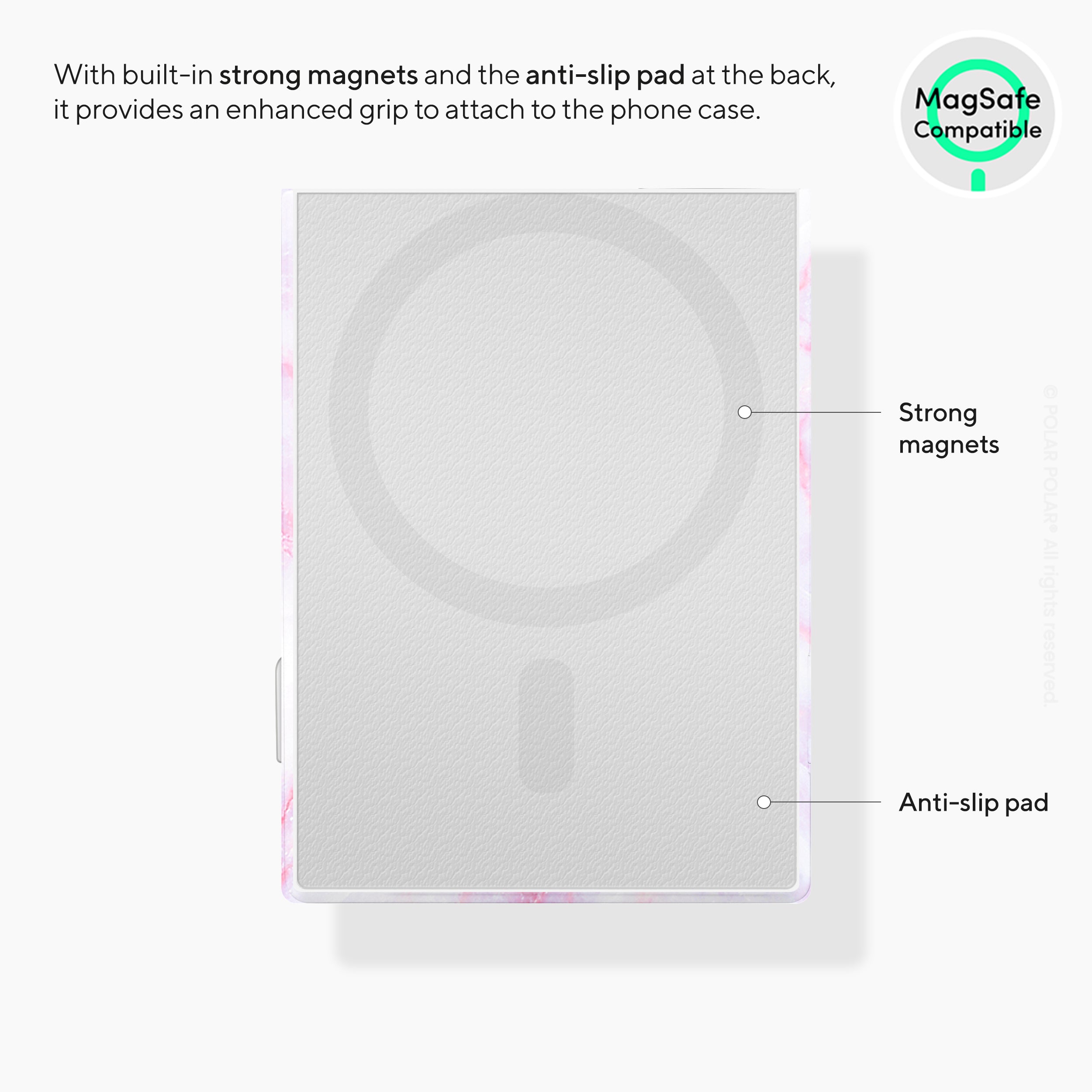 Pink White MagSafe Wallet