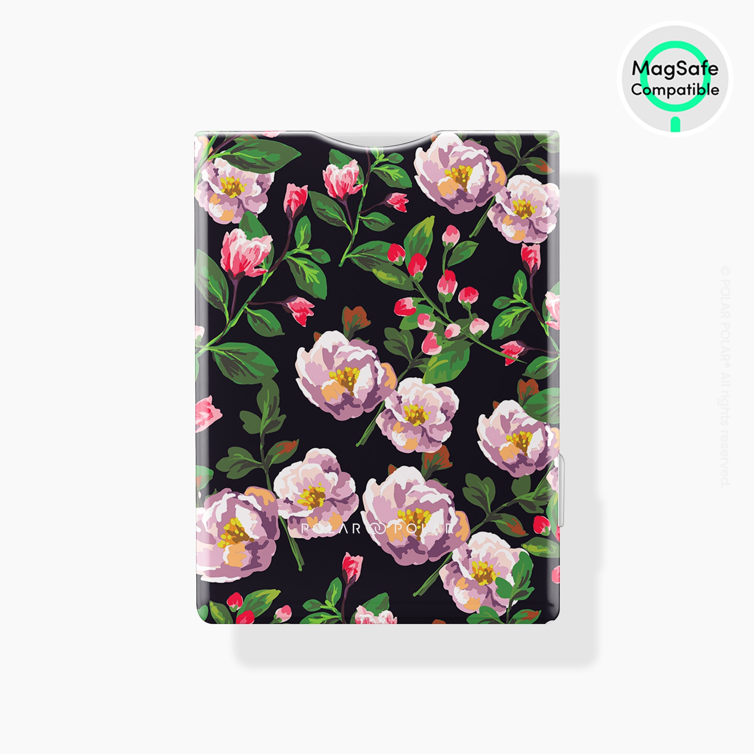 Purple Camellias MagSafe Wallet