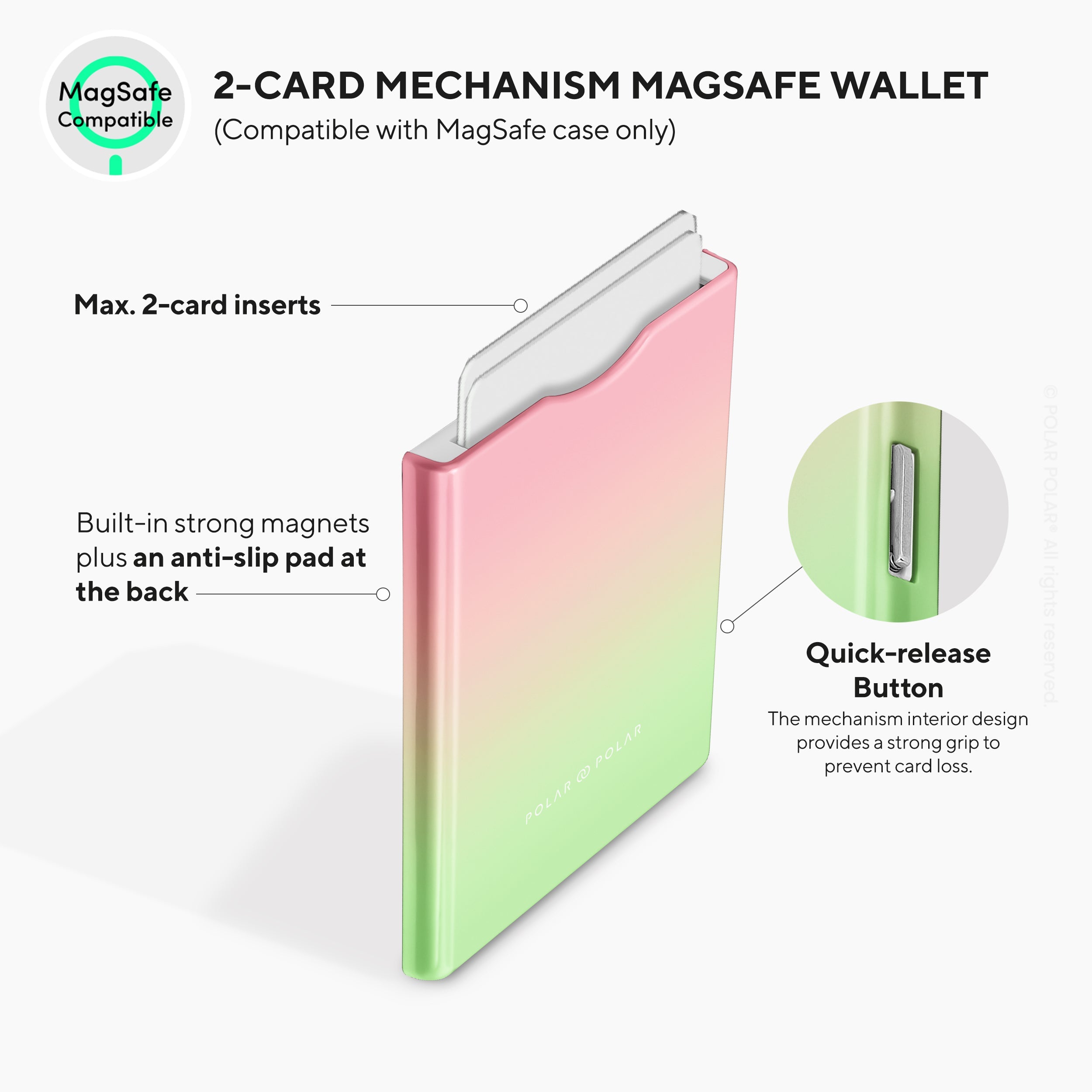 Watermelon Pastel MagSafe Wallet