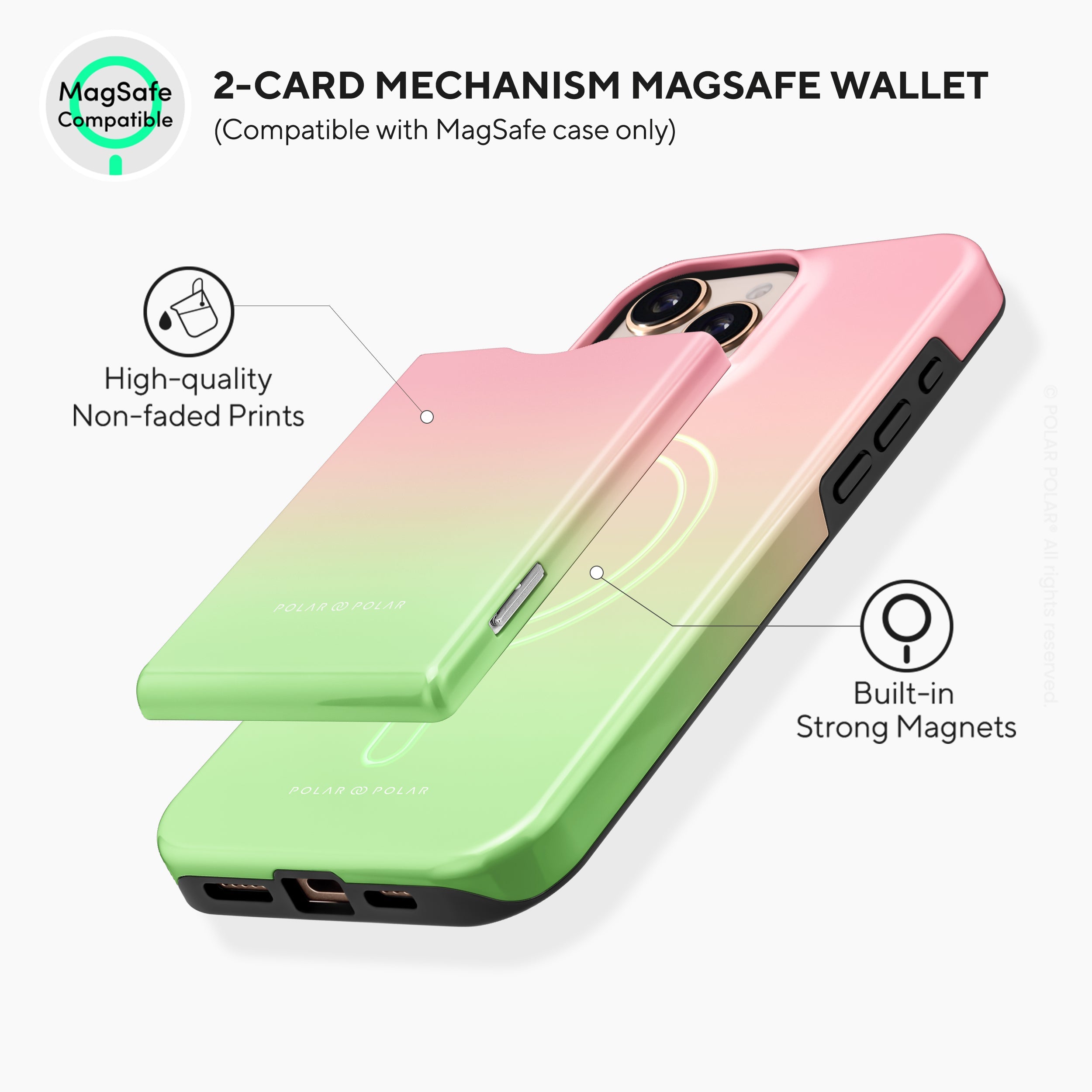 Watermelon Pastel MagSafe Wallet